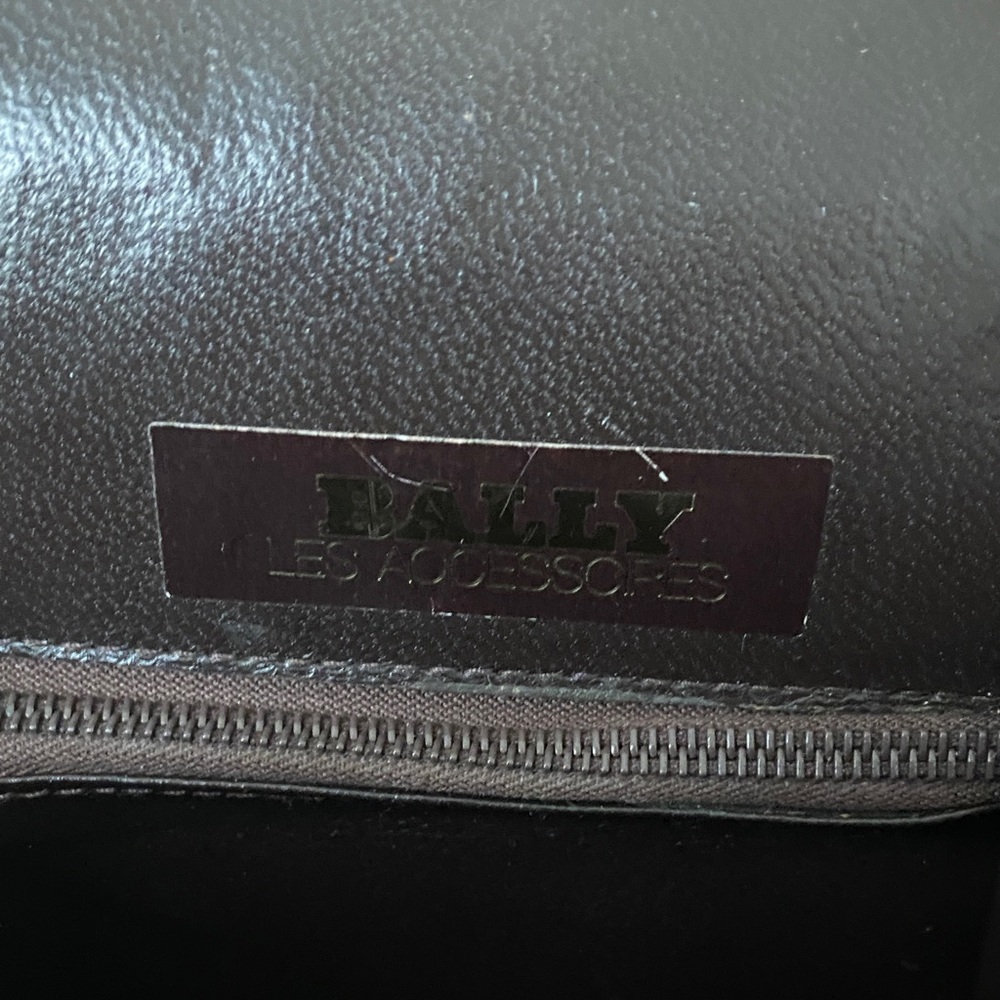 Vintage Bally Les Accessoires Dome-Shaped Saddle Leather Bag 1970s with COA - Picture 13 of 14